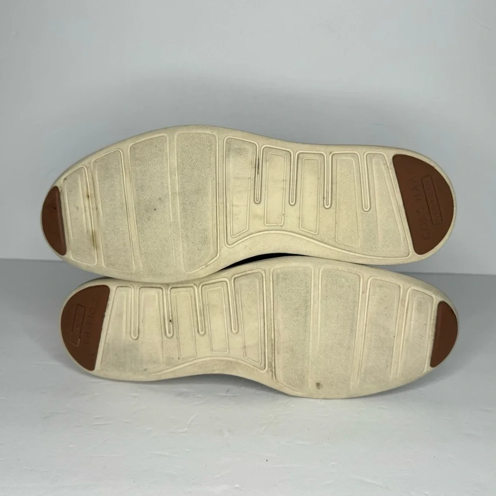Cole Haan Grand O’s‎ Brown Leather And Fabric Wingtip Oxfords  Men’s Size 10 M - Picture 11 of 13